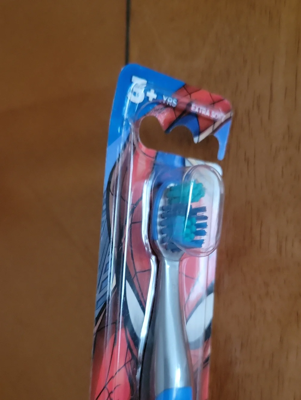 Kids Spider-Man Blue Toothbrush - Soft Bristles